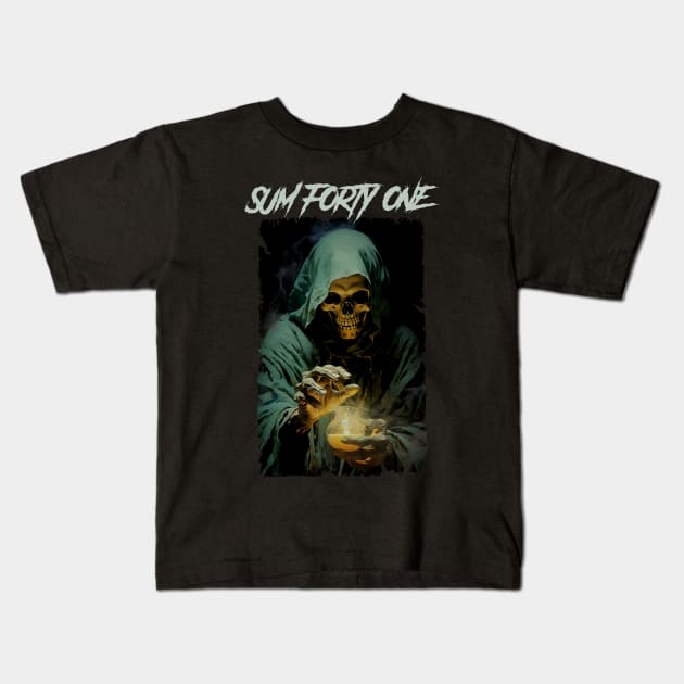 SUM FORTY ONE MERCH VTG Kids T-Shirt by Bronze Archer